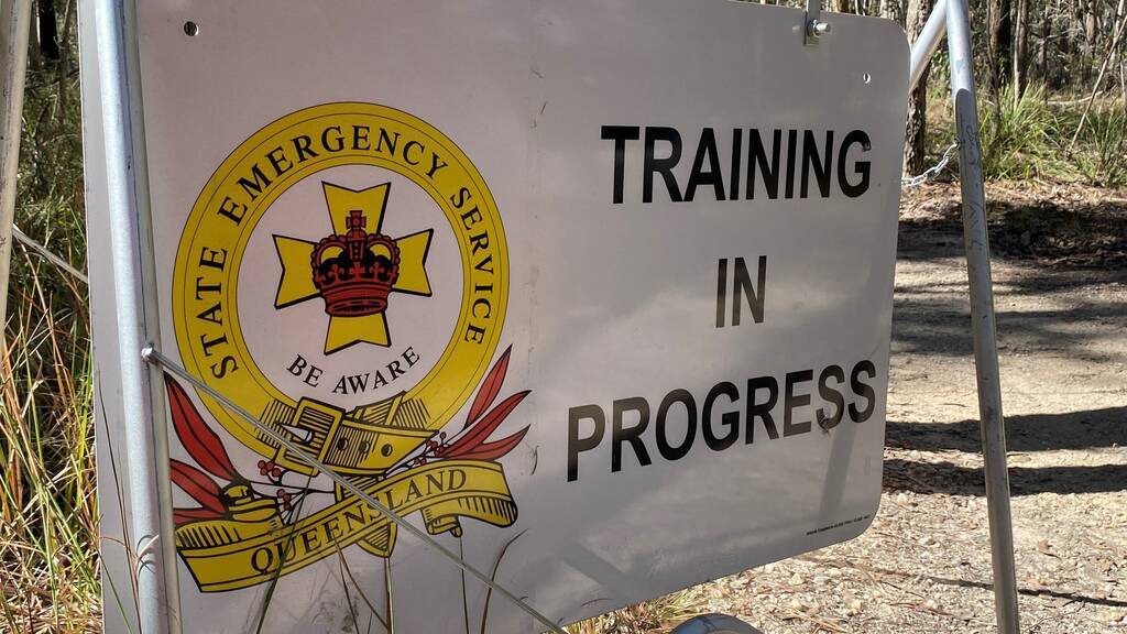 An SES Training sign