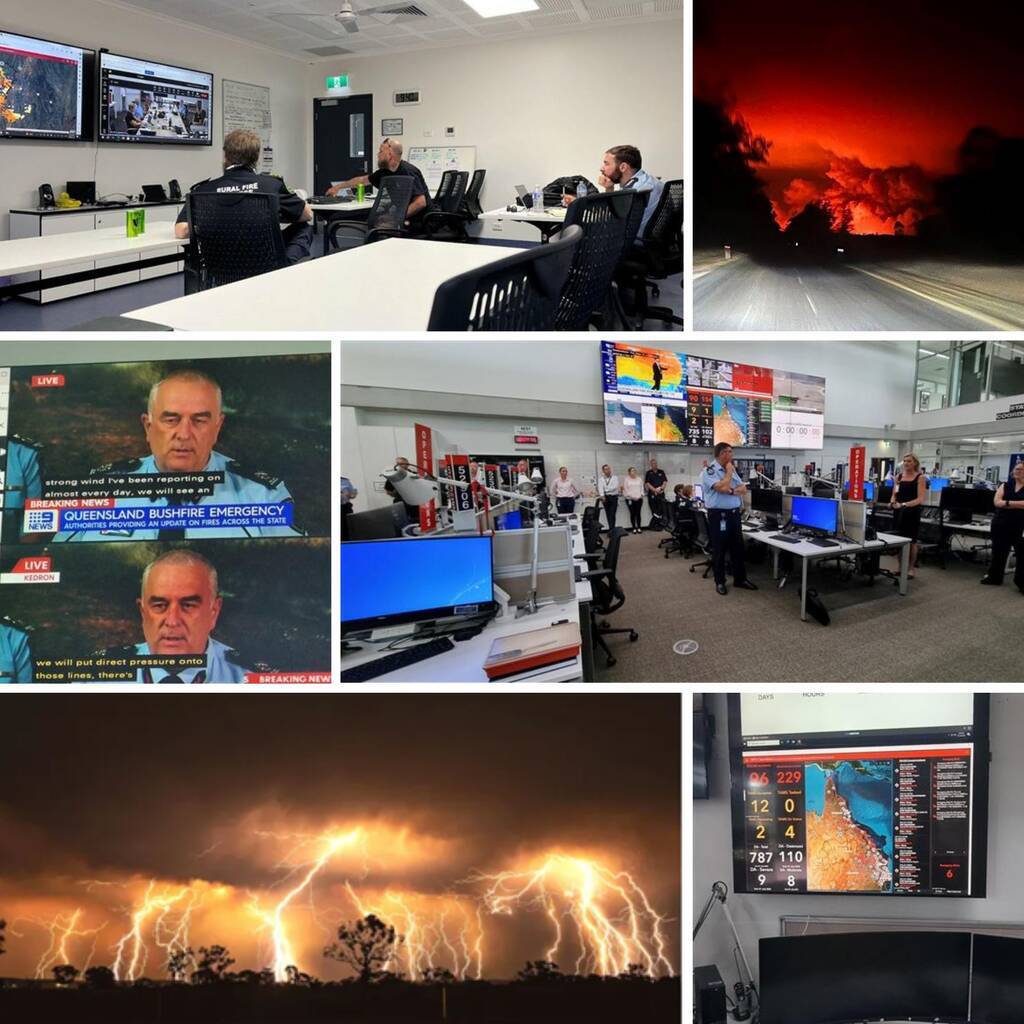 Images of bushfires and the EMCC
