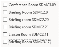 Conference Rooms List