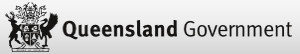 Queensland Government logo with pale background