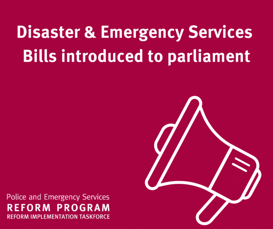 Animated Tile - Disaster & Emergency Services Bill introduced to parliament