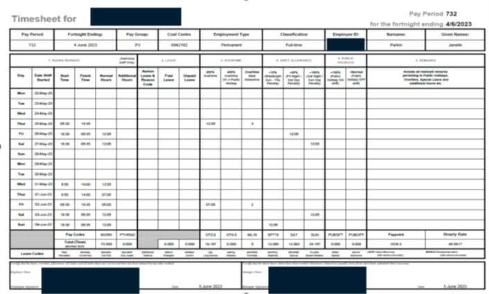 Watch Desk Officers Timesheets Template