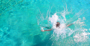 Image of person making a splash
